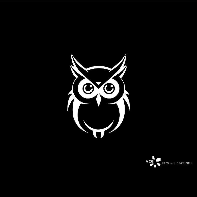 猫头鹰 - 极简和简单的轮廓图片素材