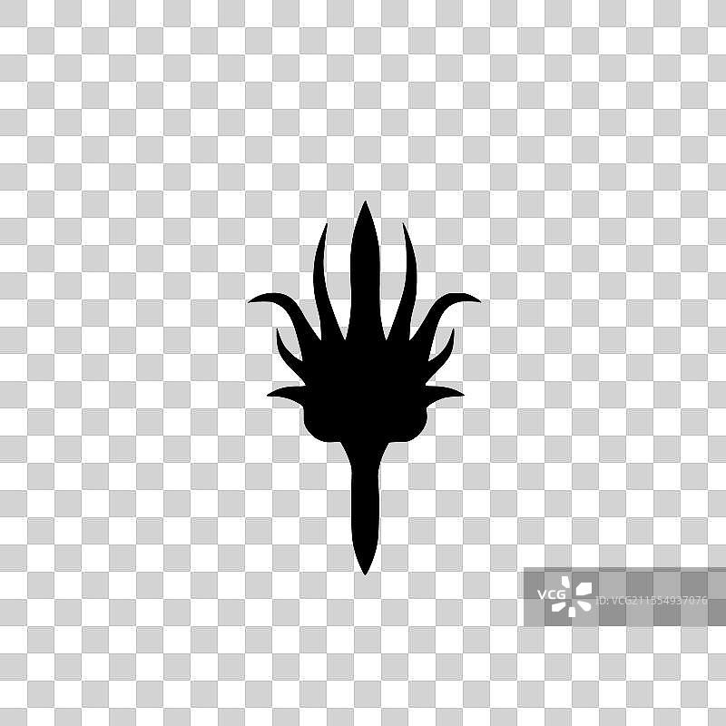 剑 - 极简和平面风格的标志图片素材