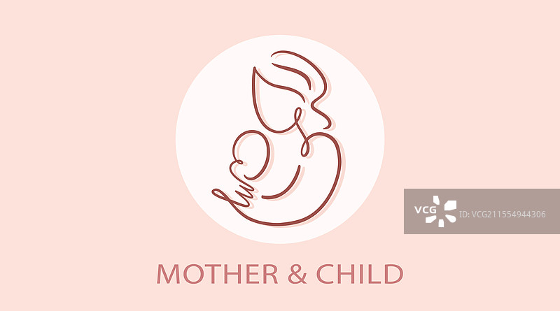 母亲与婴儿一行网站网页模板图片素材