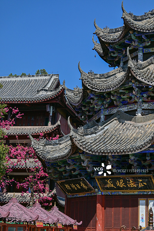 西昌泸山景区光福寺图片素材