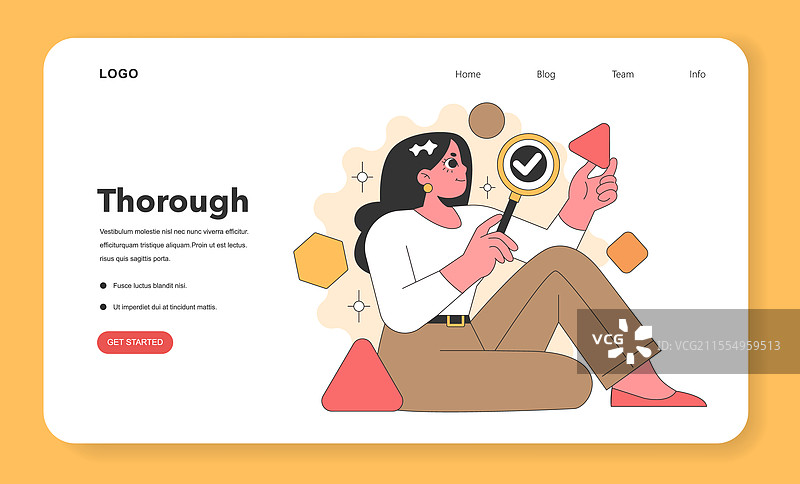 一个人正在仔细观察的艺术表现图片素材