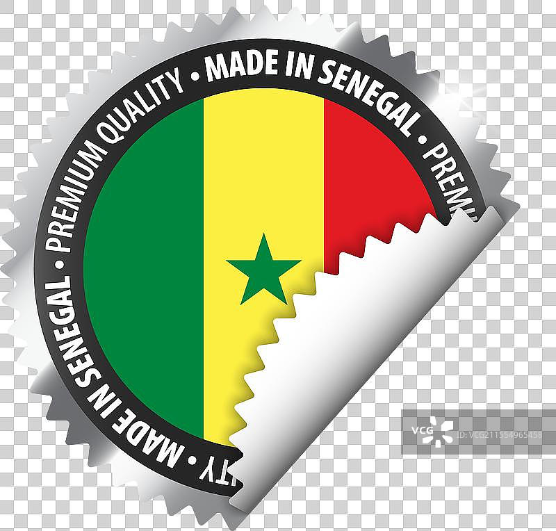 塞内加尔制造的图形和标签图片素材