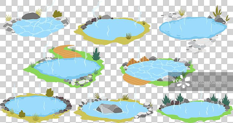 日本户外温泉池，水源为温泉水图片素材