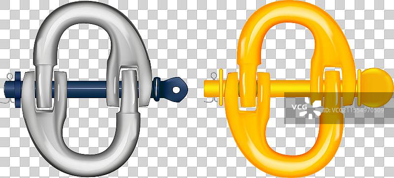 金属或钢制的成型提升吊环图片素材