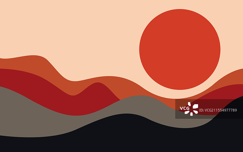 阳光与山脉风景背景图片素材