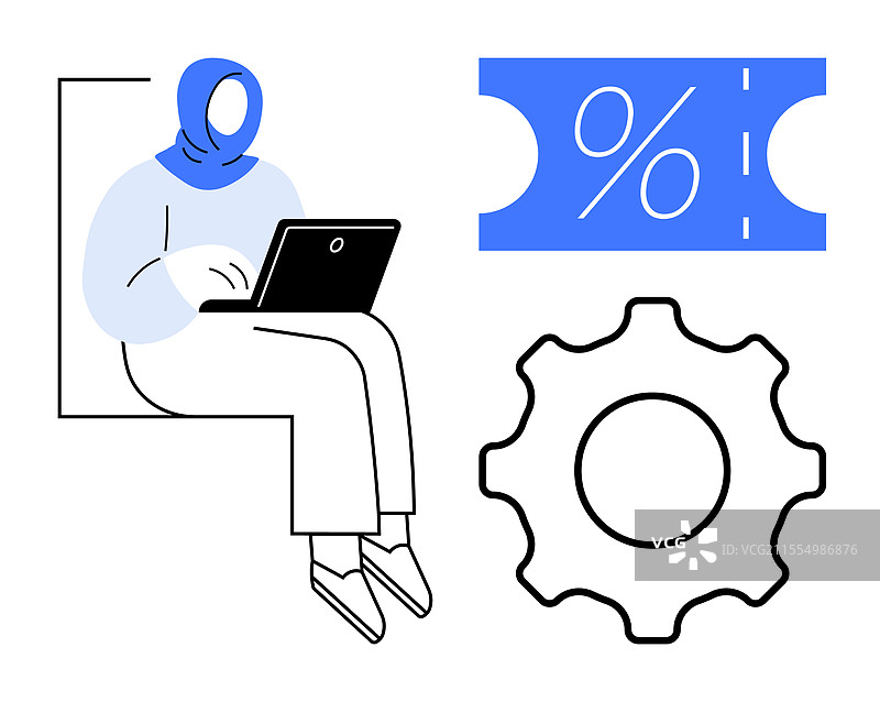 在线购物和折扣配置图片素材