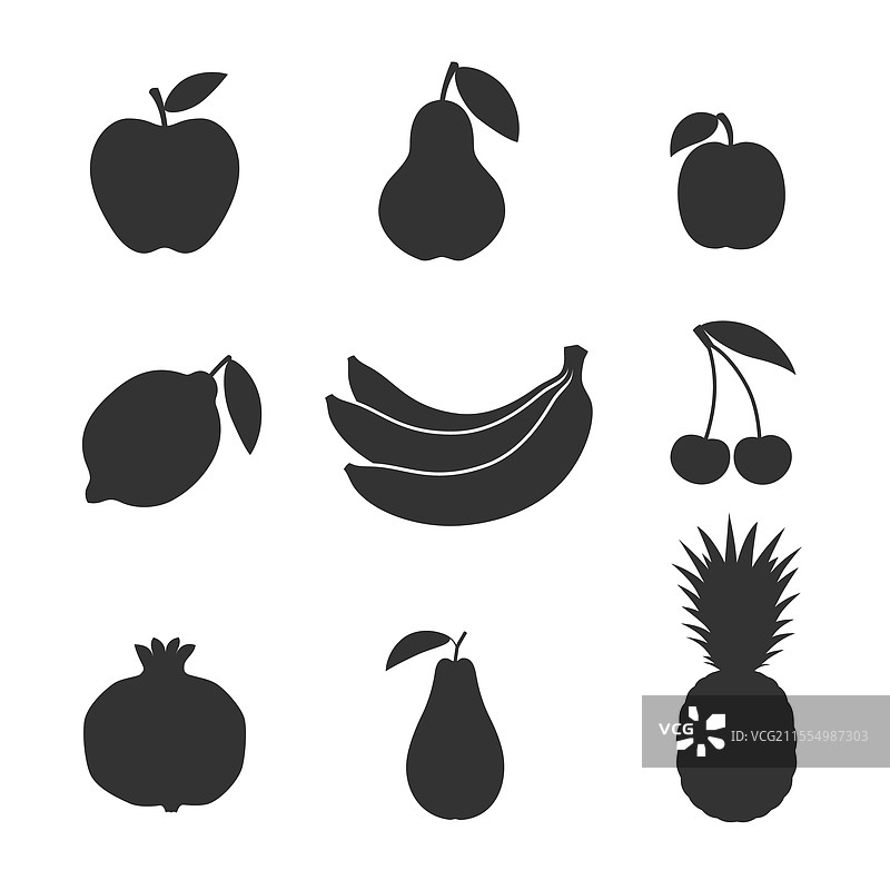水果图标集图片素材