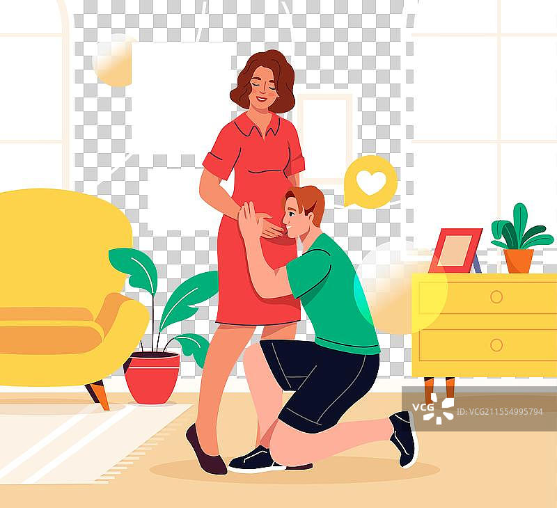 听胎心的婴儿概念图片素材