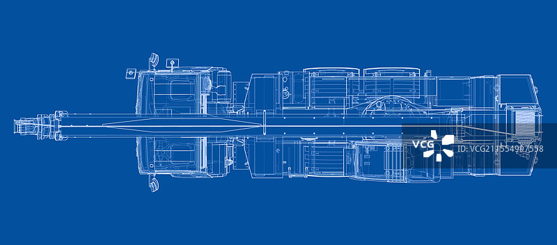 3D汽车起重机渲染图图片素材