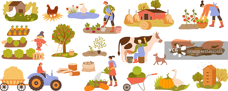 乡村地区的农场生活用品图片素材