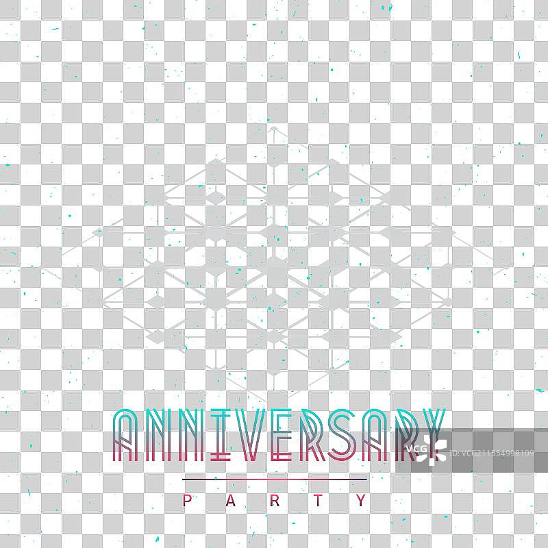 现代抽象3Dlogo设计，庆祝25周年图片素材