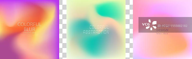 渐变色彩模糊背景图片素材