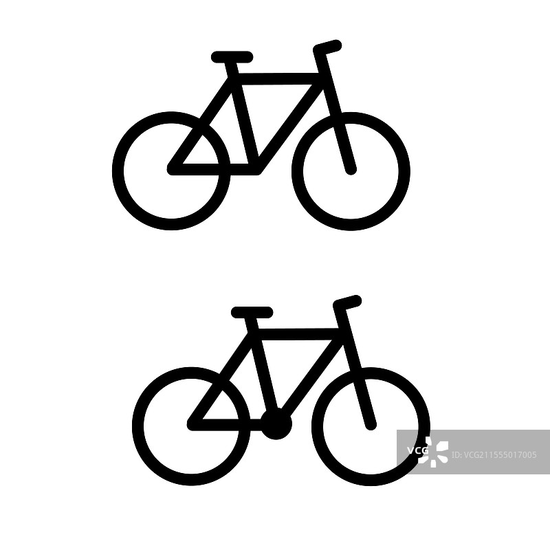 平面自行车图标艺术图标和图形图片素材