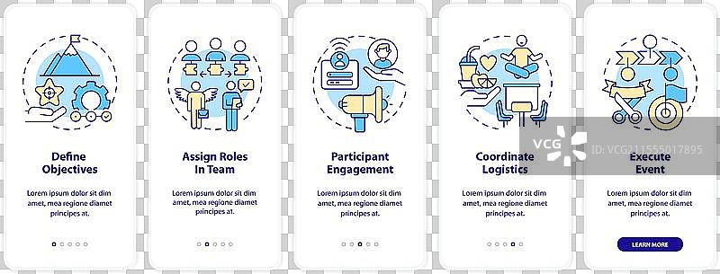 如何组织黑客马拉松的入职移动应用程序图片素材