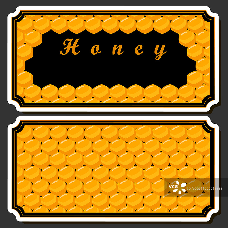 糖浆流淌的蜂蜜标签主题图片素材