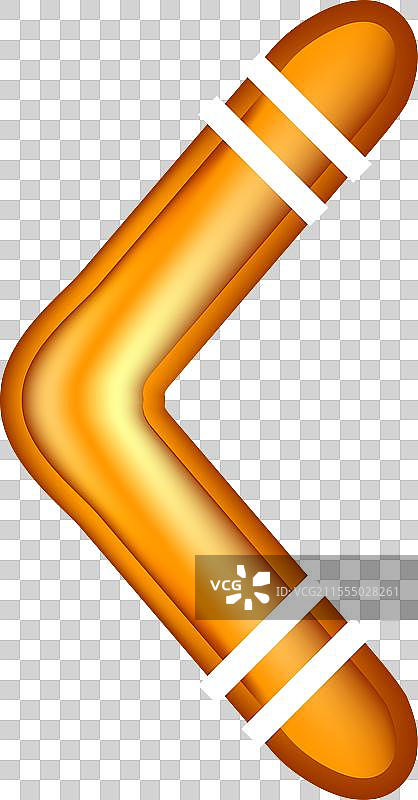 白色背景上的回旋镖图标图片素材