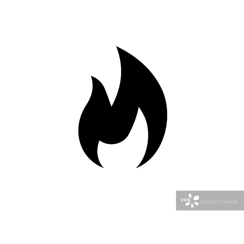 火焰燃烧篝火露营火焰固体平面图片素材