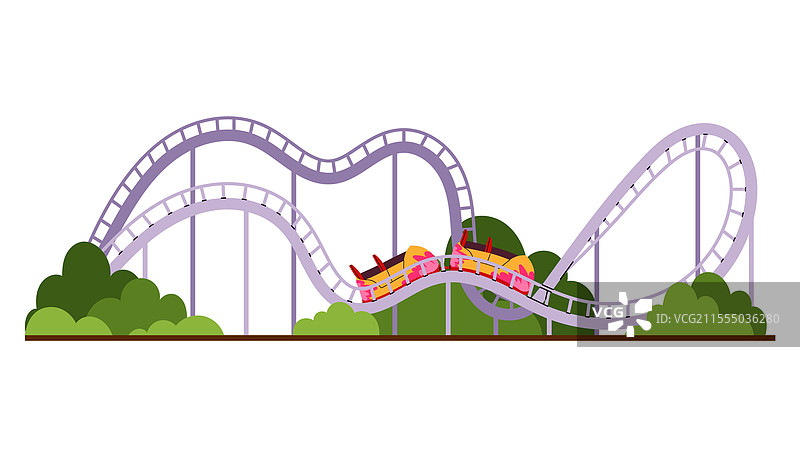 过山车游乐园极限项目图片素材