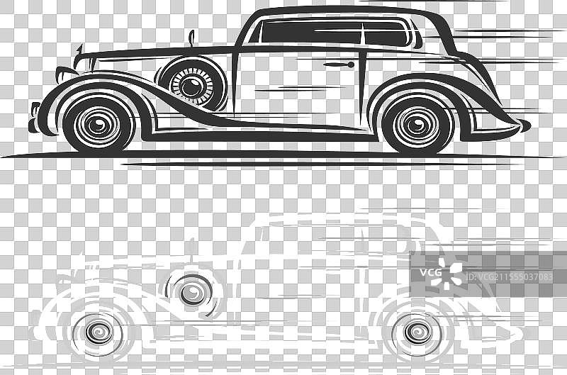 复古汽车的标志图片素材