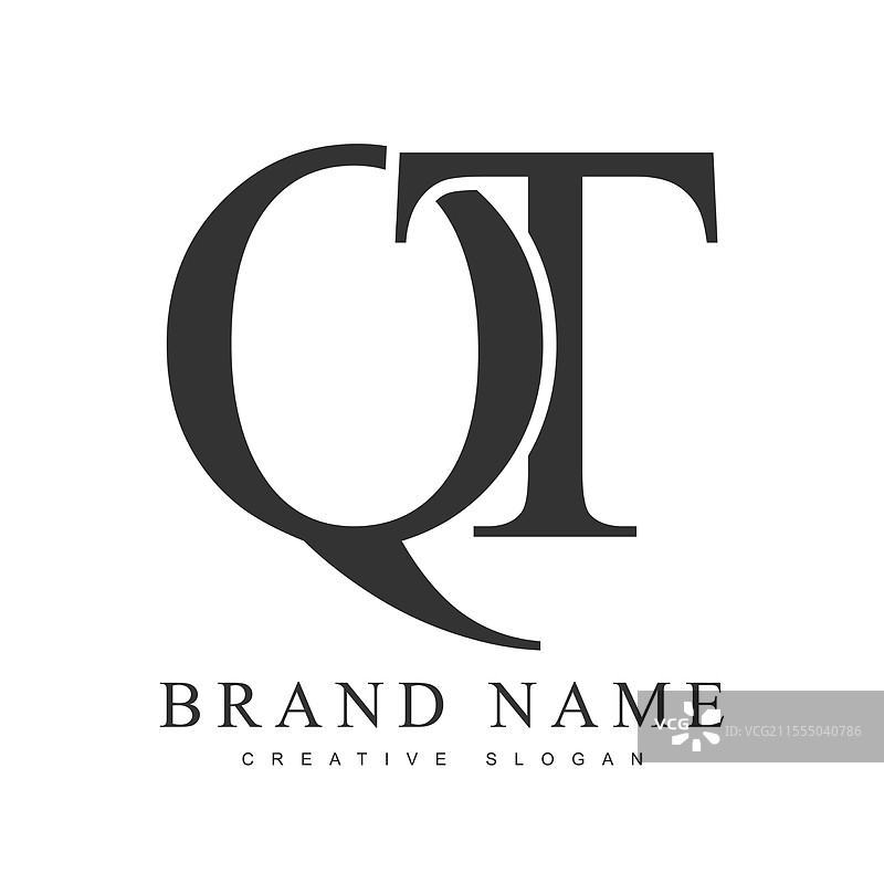 时尚的字母Q标志模板图片素材