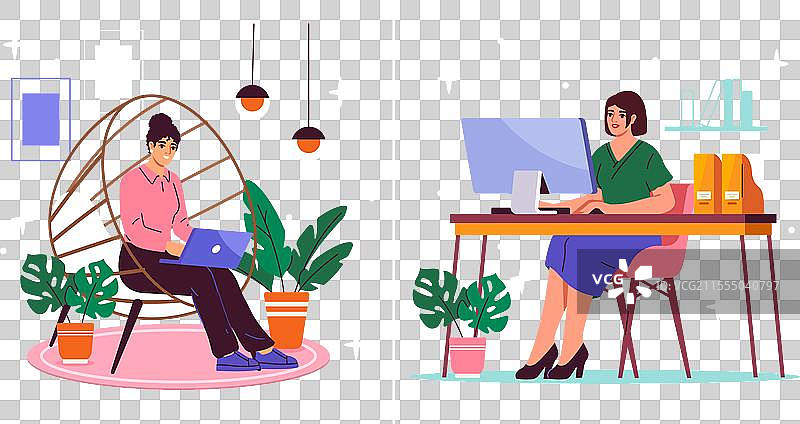 虚拟商务沟通概念图片素材