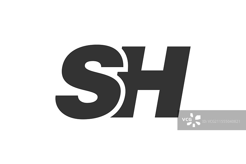 SH科技可编辑字体logo用于企业图片素材