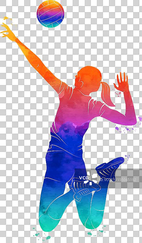女子排球比赛图片素材