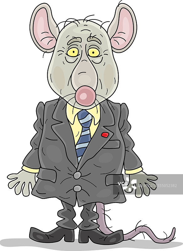 老旧的破烂老鼠官员图片素材
