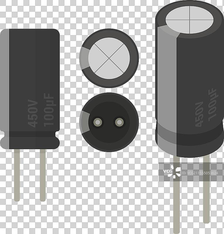 电容器电子元件图片素材
