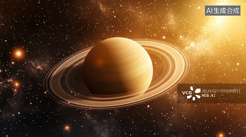 【AI数字艺术】宇宙中的行星图片素材