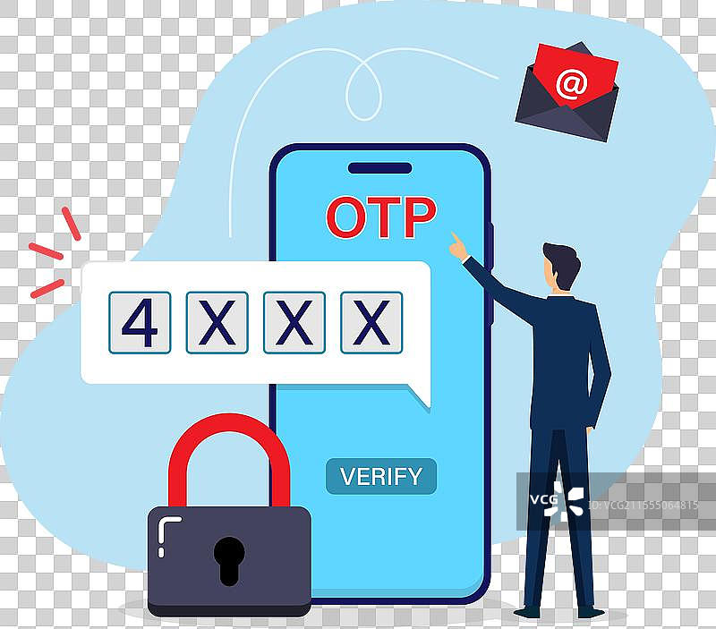 一次性密码（OTP）验证方法图片素材