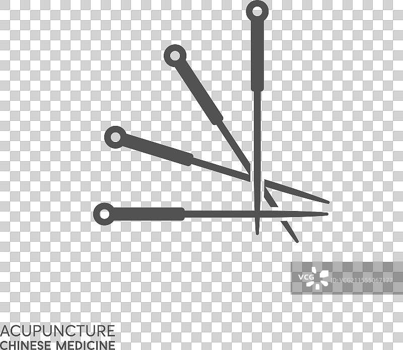 针灸图标 中式针具 替代疗法图片素材