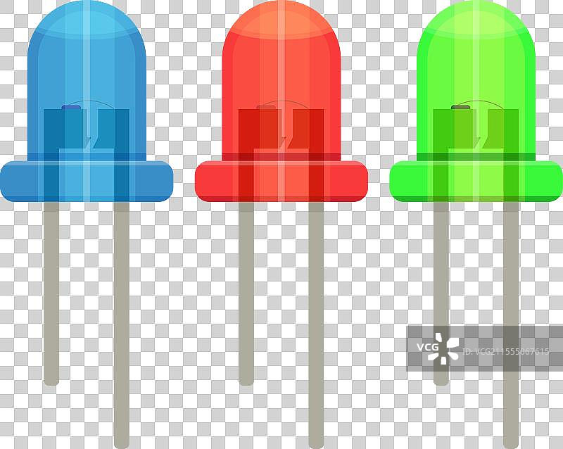 一组发光二极管（LED）图片素材