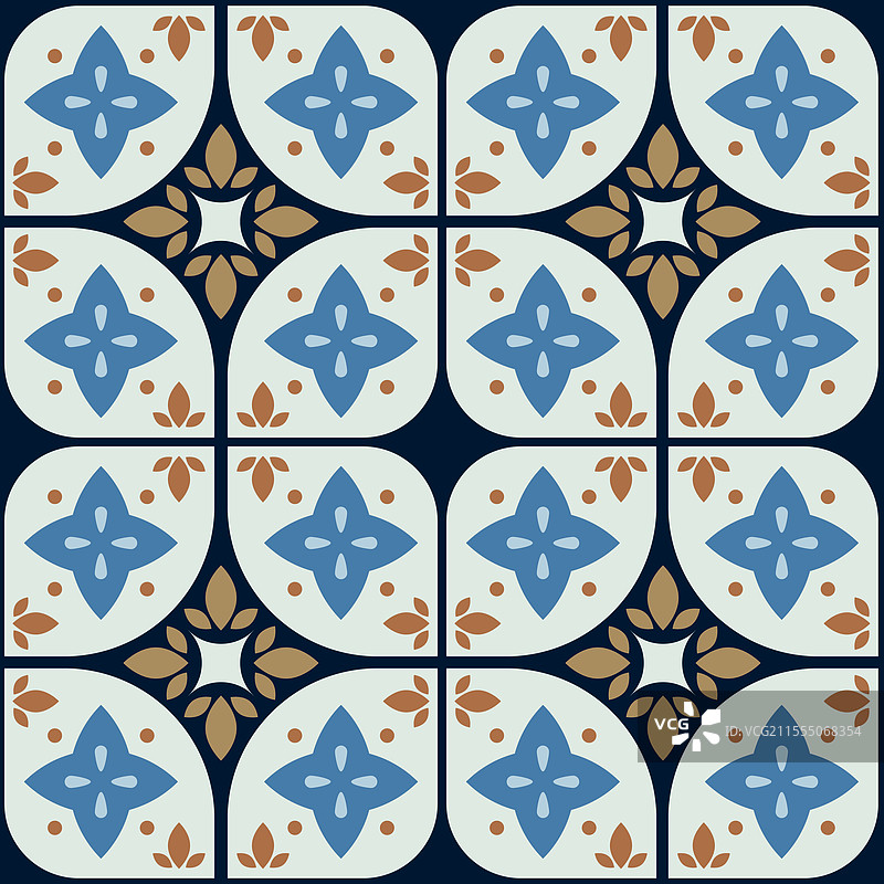 抽象东方几何无缝图案图片素材