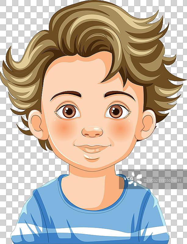 一个快乐的小男孩图片素材