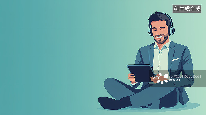 【AI数字艺术】商务客服图片素材