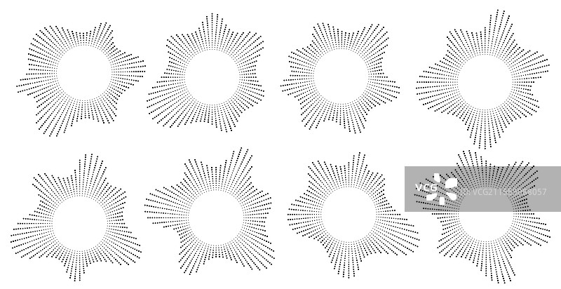 声音波圆形均衡器图标 圆形音乐图片素材