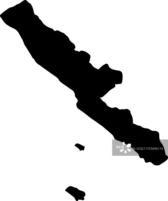 印尼本格kulu轮廓地图图片素材