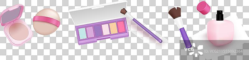 3D美容和化妆品图标图片素材