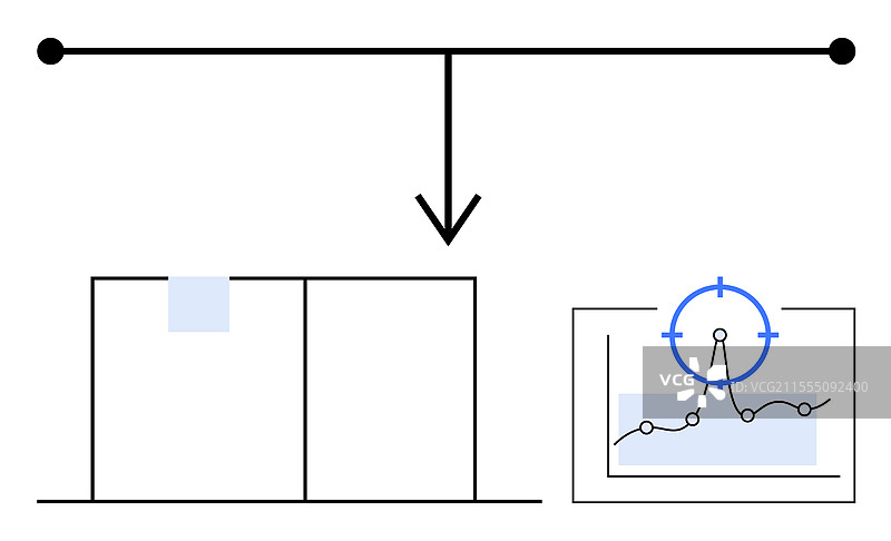 数据分析流程图，聚焦洞察力图片素材