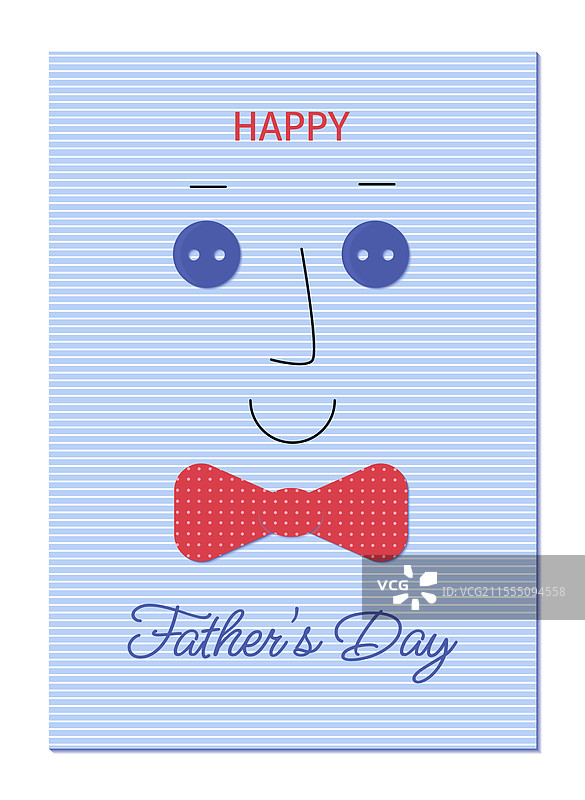 父亲节刺绣风格贺卡图片素材