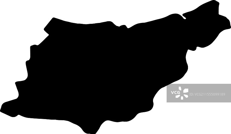 西班牙吉普斯夸省轮廓地图图片素材