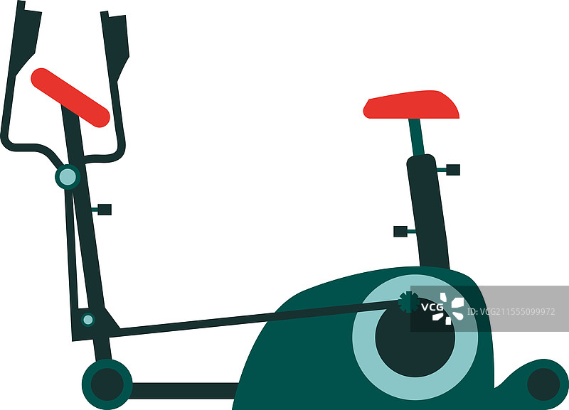 健身房的静态自行车用于有氧运动图片素材