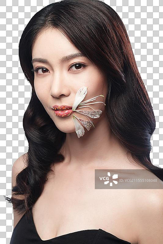 美女妆面肖像图片素材