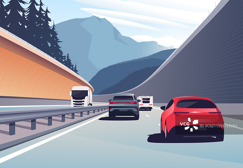 汽车在...行驶图片素材