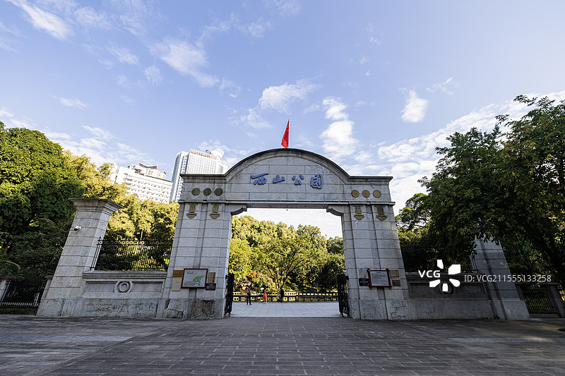 万州西山公园图片素材