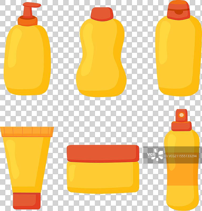 护肤霜、乳液、慕斯、喷雾套装化妆品图片素材