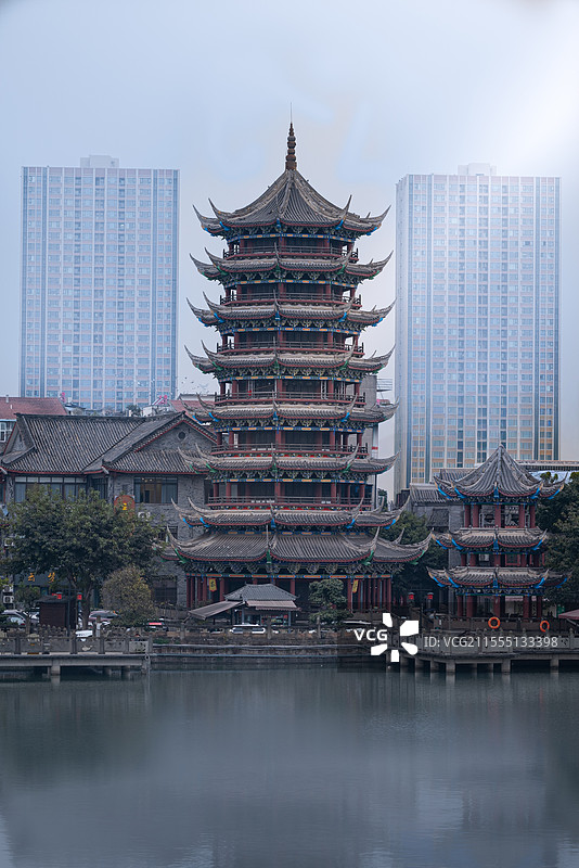 德阳市罗江区古塔图片素材