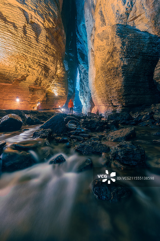 四川省宜宾市兴文县僰王山风景名胜区飞雾洞风景风光图图片素材