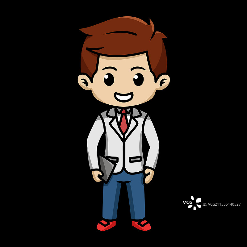 穿着西装的迷你人物图片素材